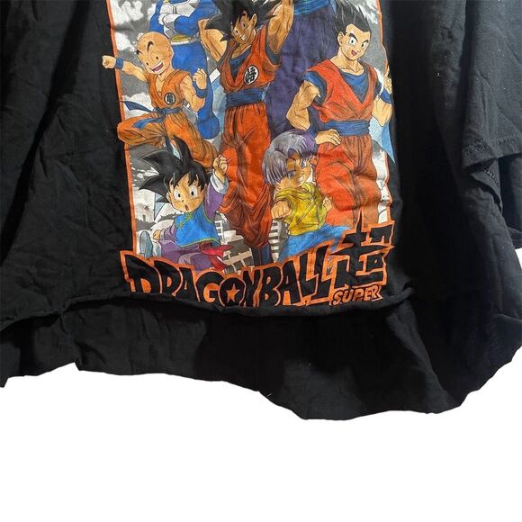 Dragon Ball Super Anime Crop Top Black T-Shirt 3XL Full-Color Character Print - Picture 3 of 4